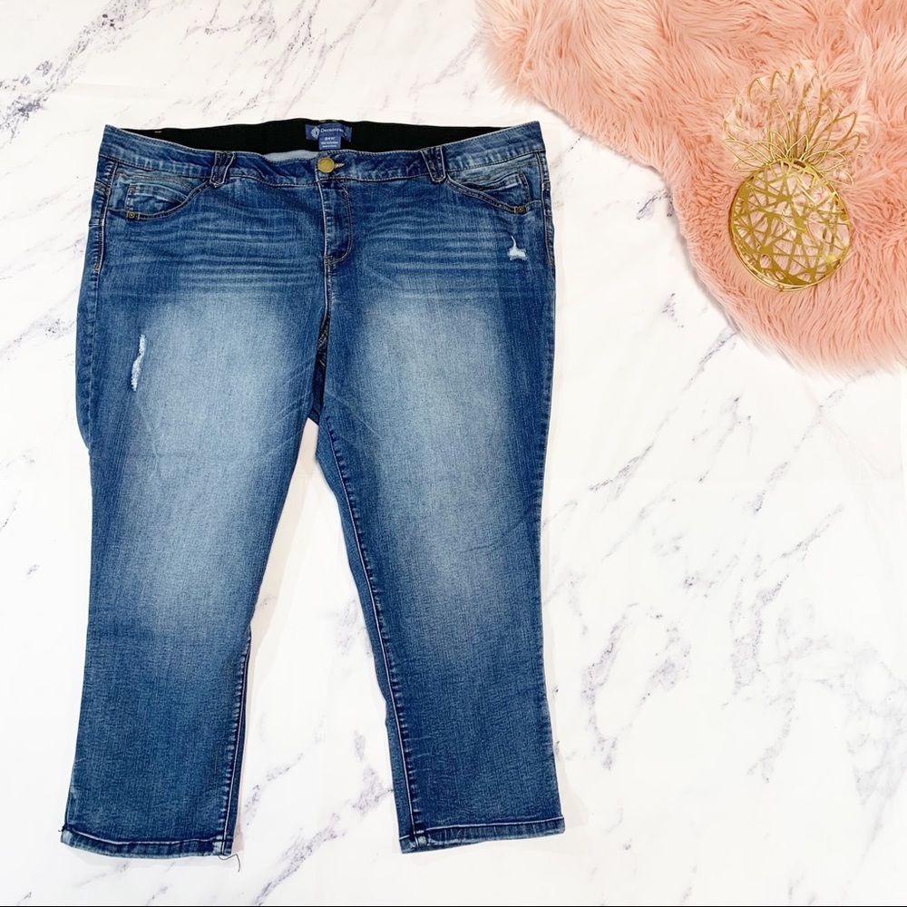 Democracy Ab"solution Skinny Cropped Jeans Size 24W